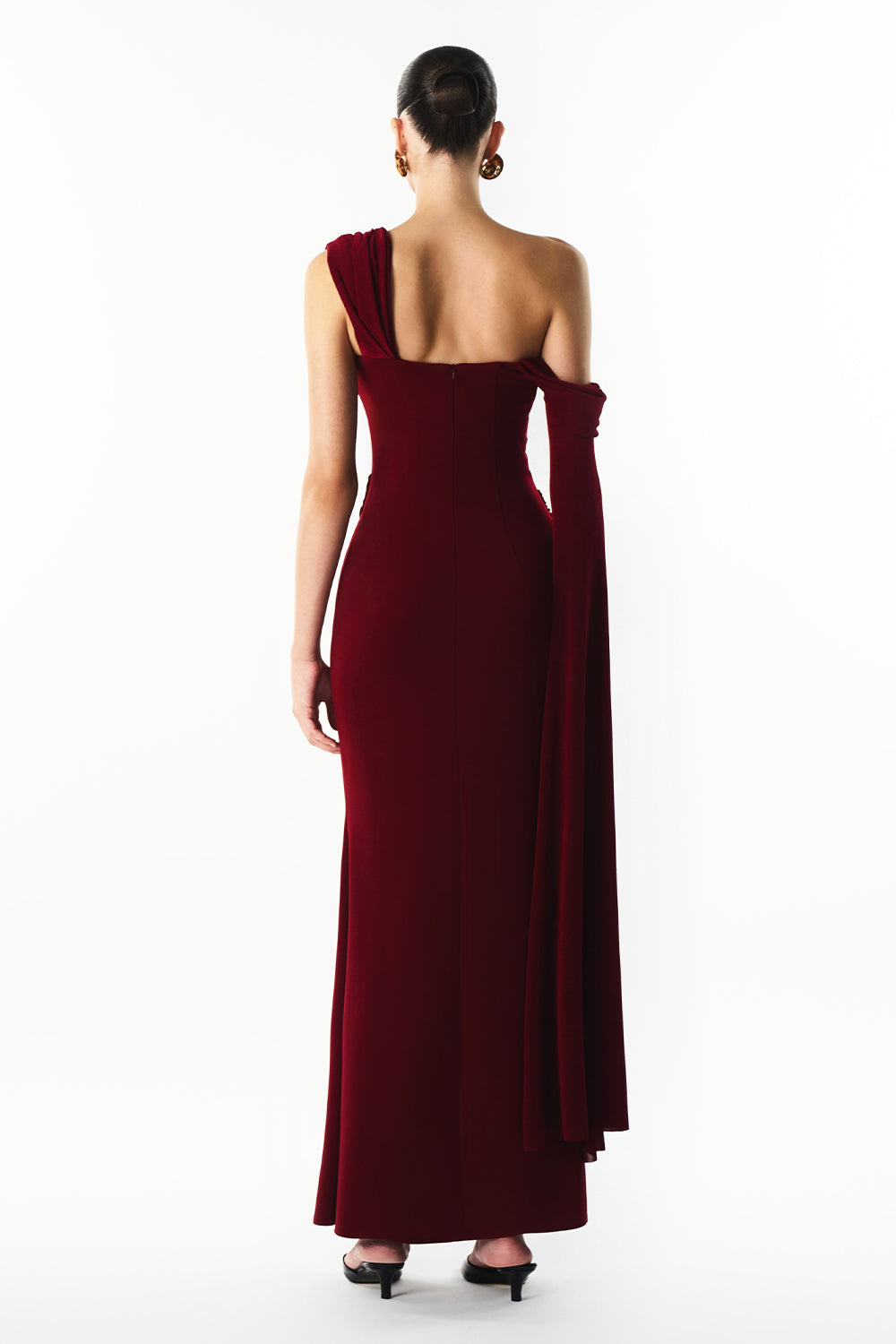 Marvina Sheath Ponte Knit Maxi Dress