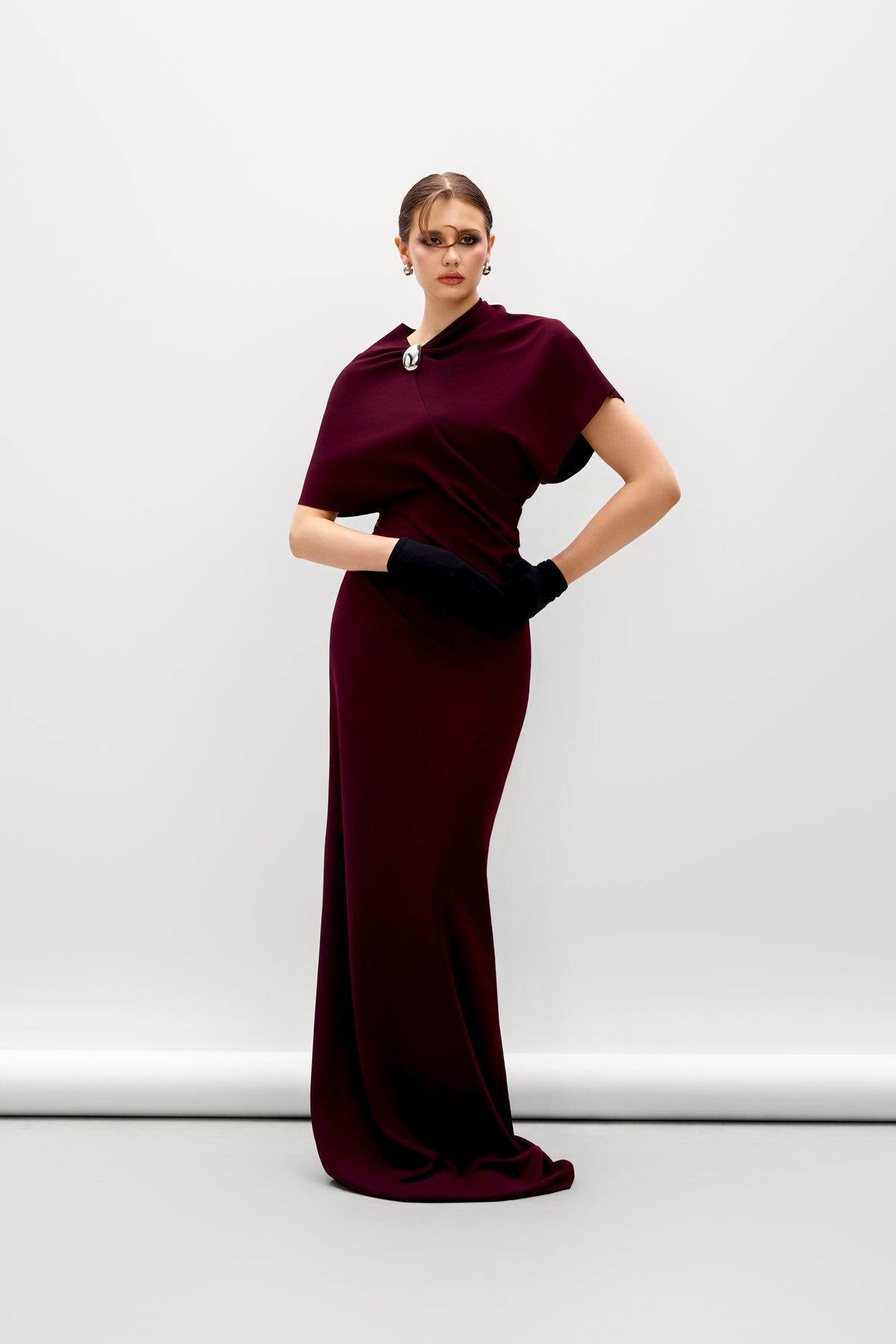 Thalassa Sheath Ponte Knit Maxi Dress