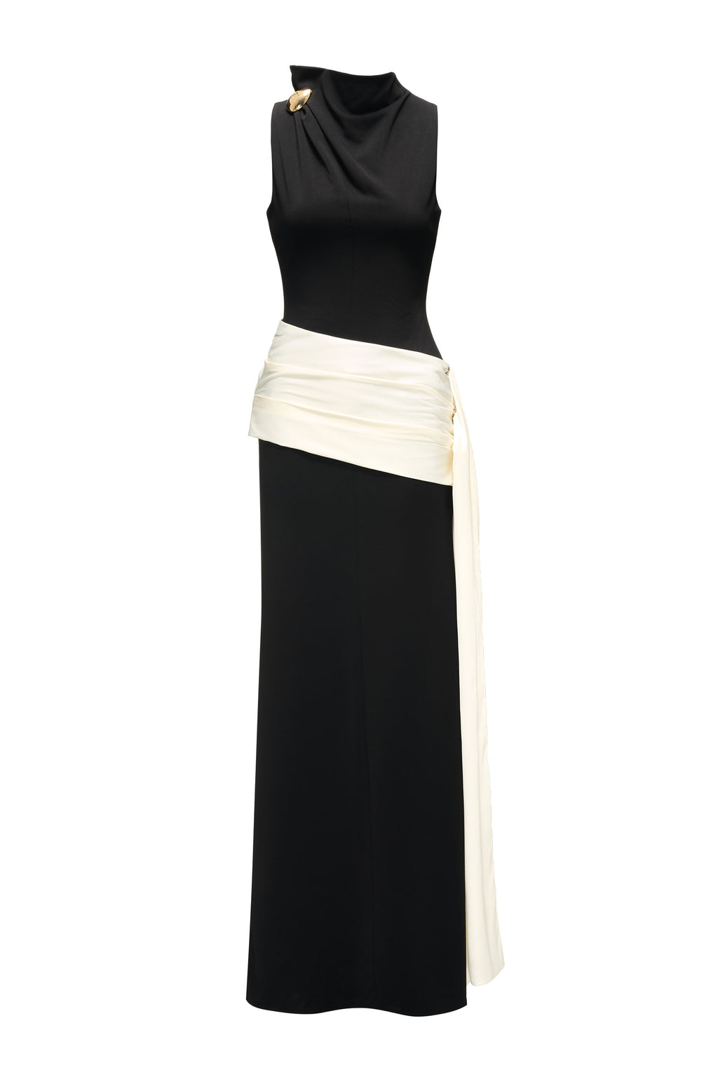 Themis Sheath Ponte Knit Maxi Dress