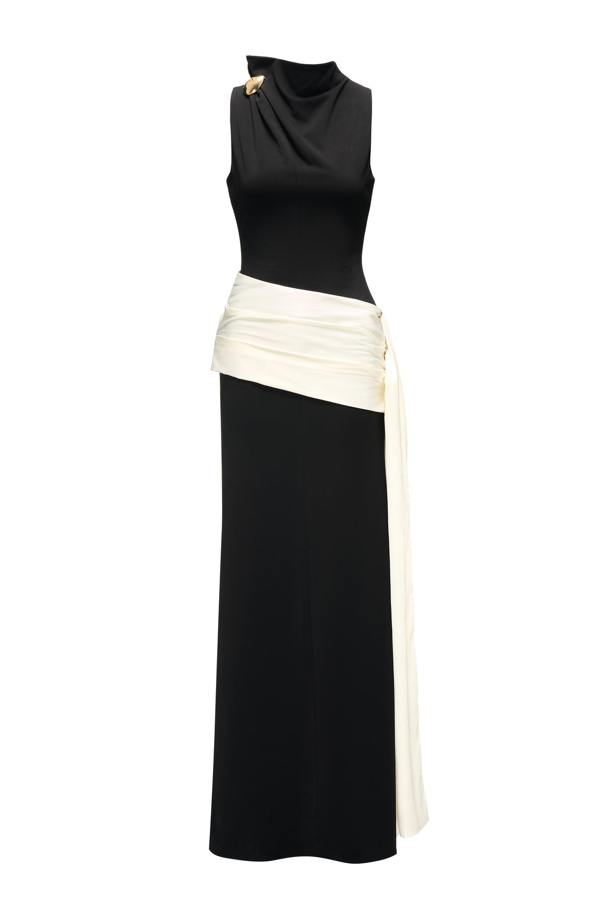 Themis Sheath Ponte Knit Maxi Dress