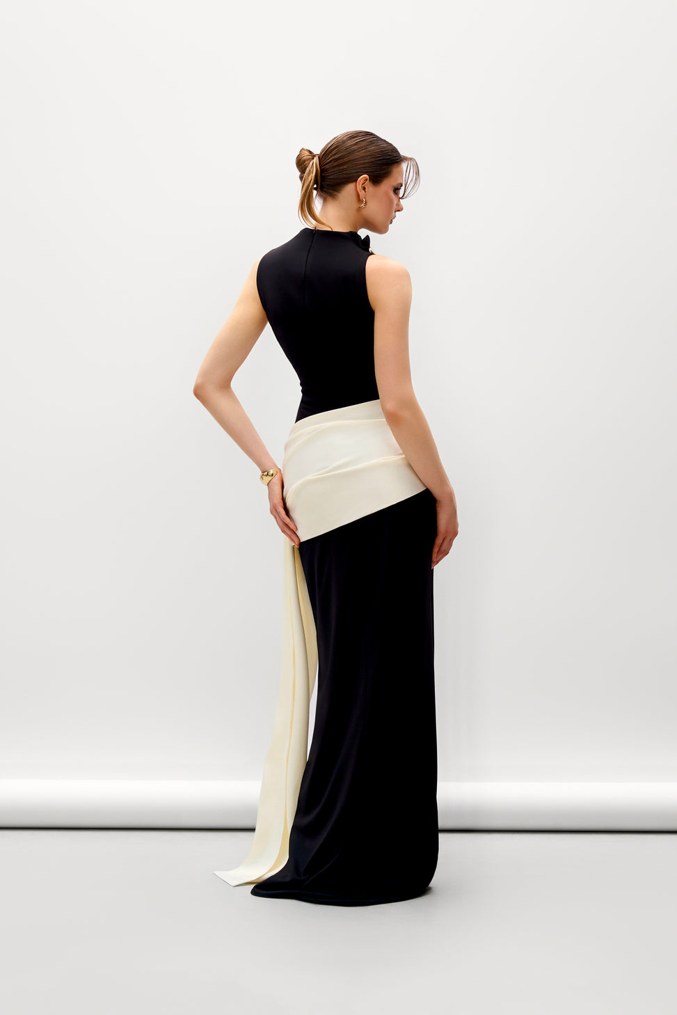 Themis Sheath Ponte Knit Maxi Dress