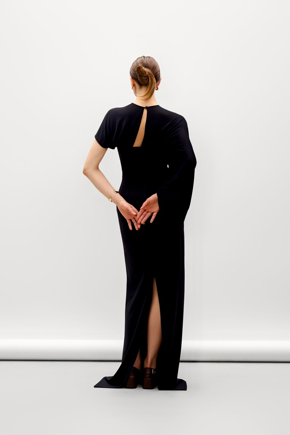 Minerva Sheath Ponte Knit Maxi Dress