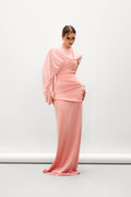 Minerva Sheath Ponte Knit Maxi Dress