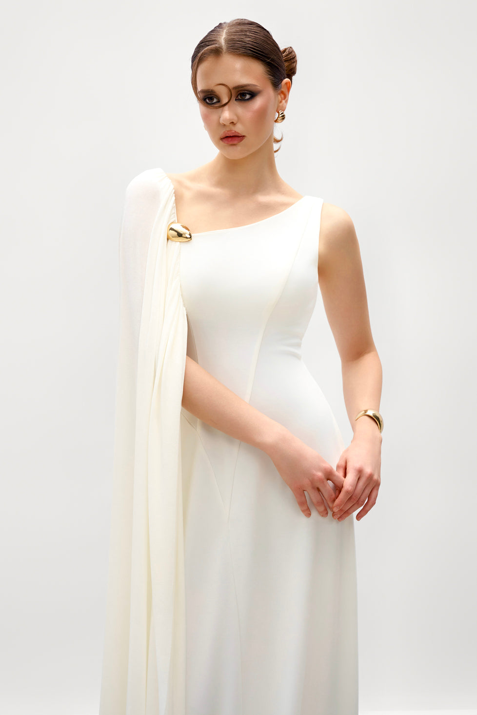 Nerina Sheath Ponte Knit Maxi Dress