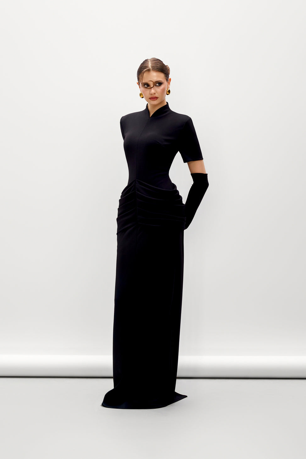 Valora Sheath Ponte Knit Maxi Dress