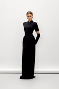Valora Sheath Ponte Knit Maxi Dress