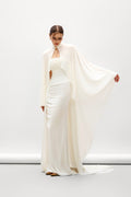 Ixora Draped Elastance Jersey Cape