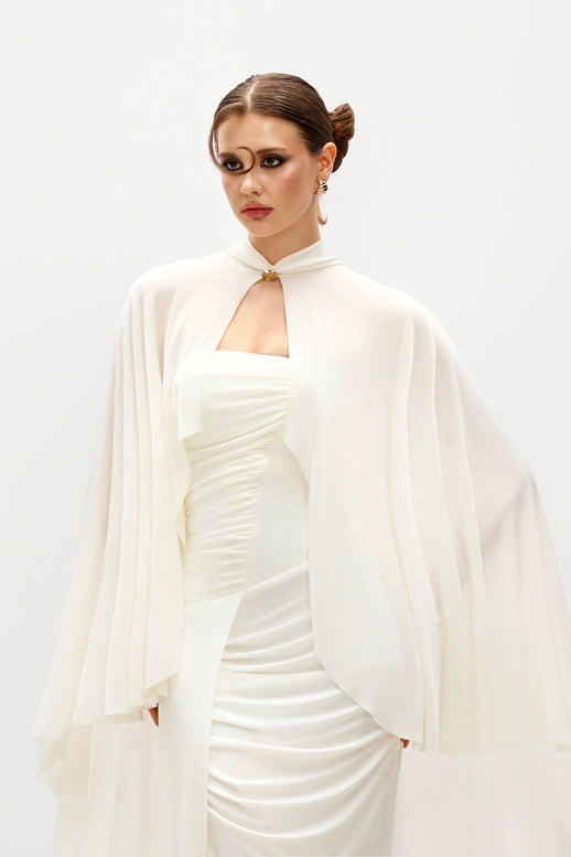Ixora Draped Elastance Jersey Cape
