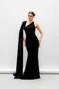 Layla Mermaid Ponte Knit Maxi Dress