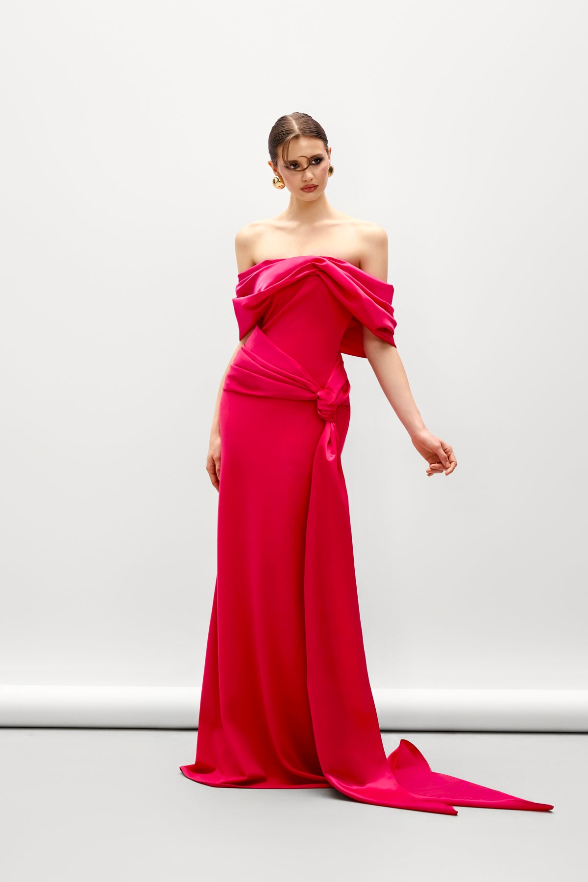 Lilium Mermaid Ponte Knit Maxi Dress