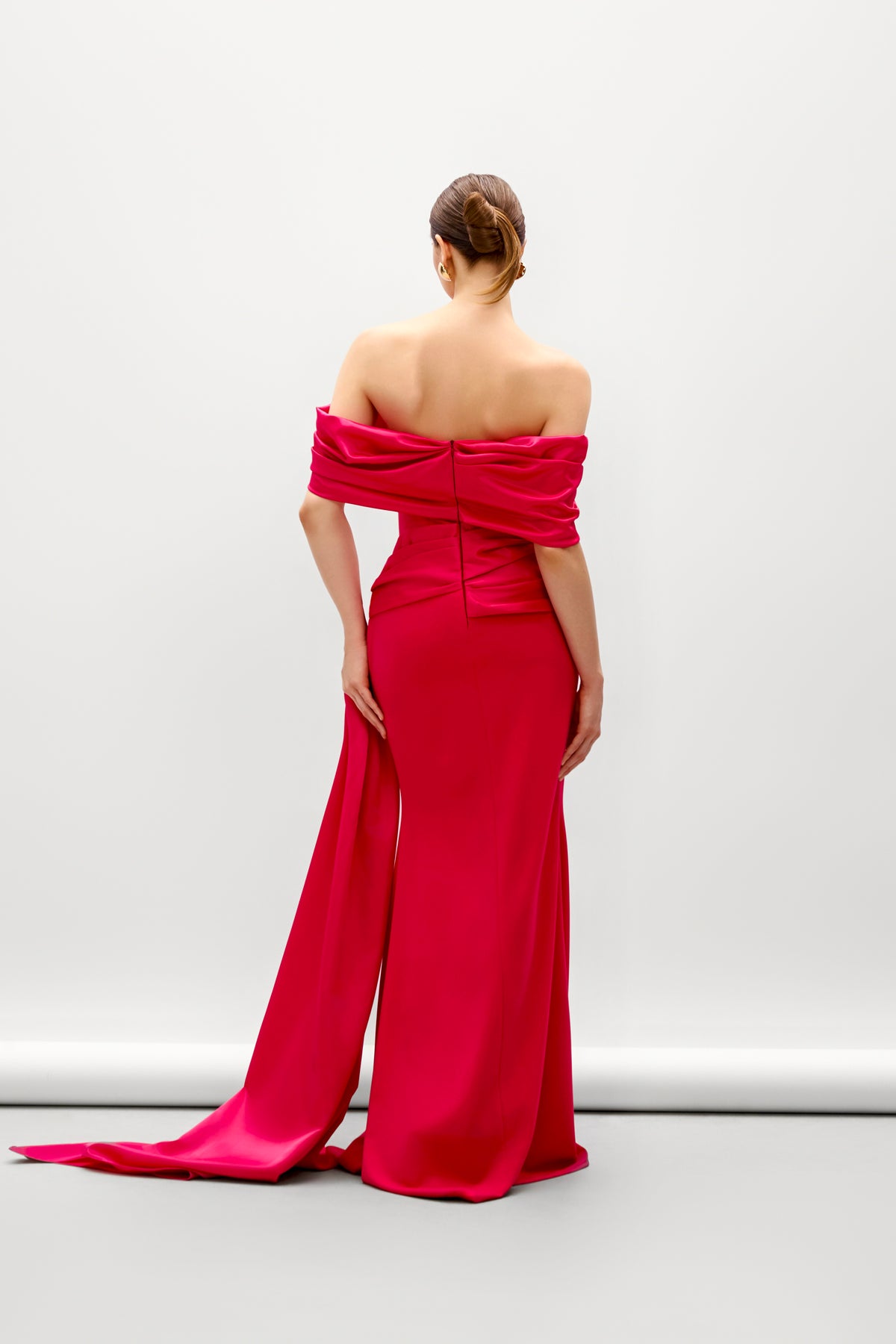 Lilium Mermaid Ponte Knit Maxi Dress