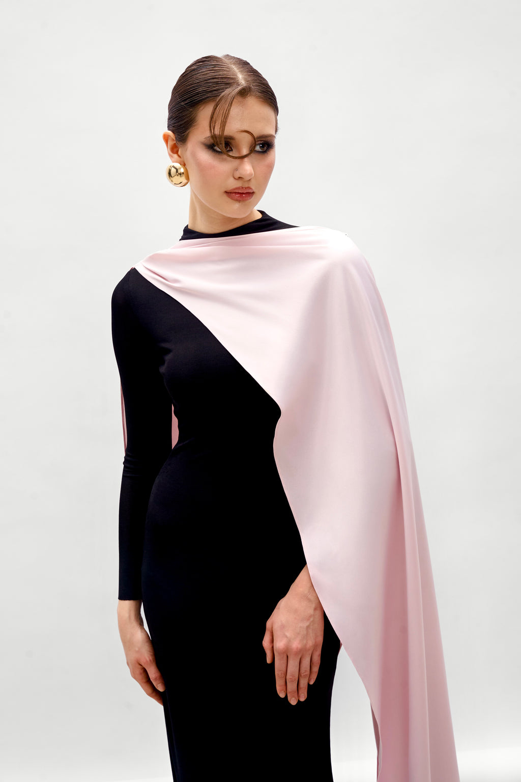 Vela Sheath Elastance Jersey Maxi Dress