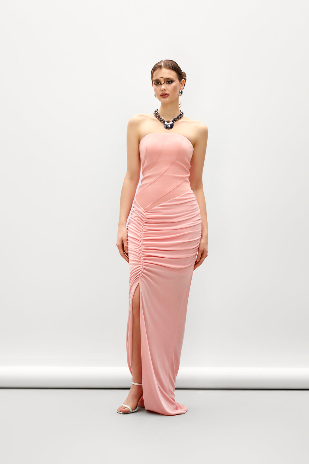 Zahara Sheath Elastance Jersey Maxi Dress