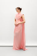 Damora Draped Elastance Jersey Cape