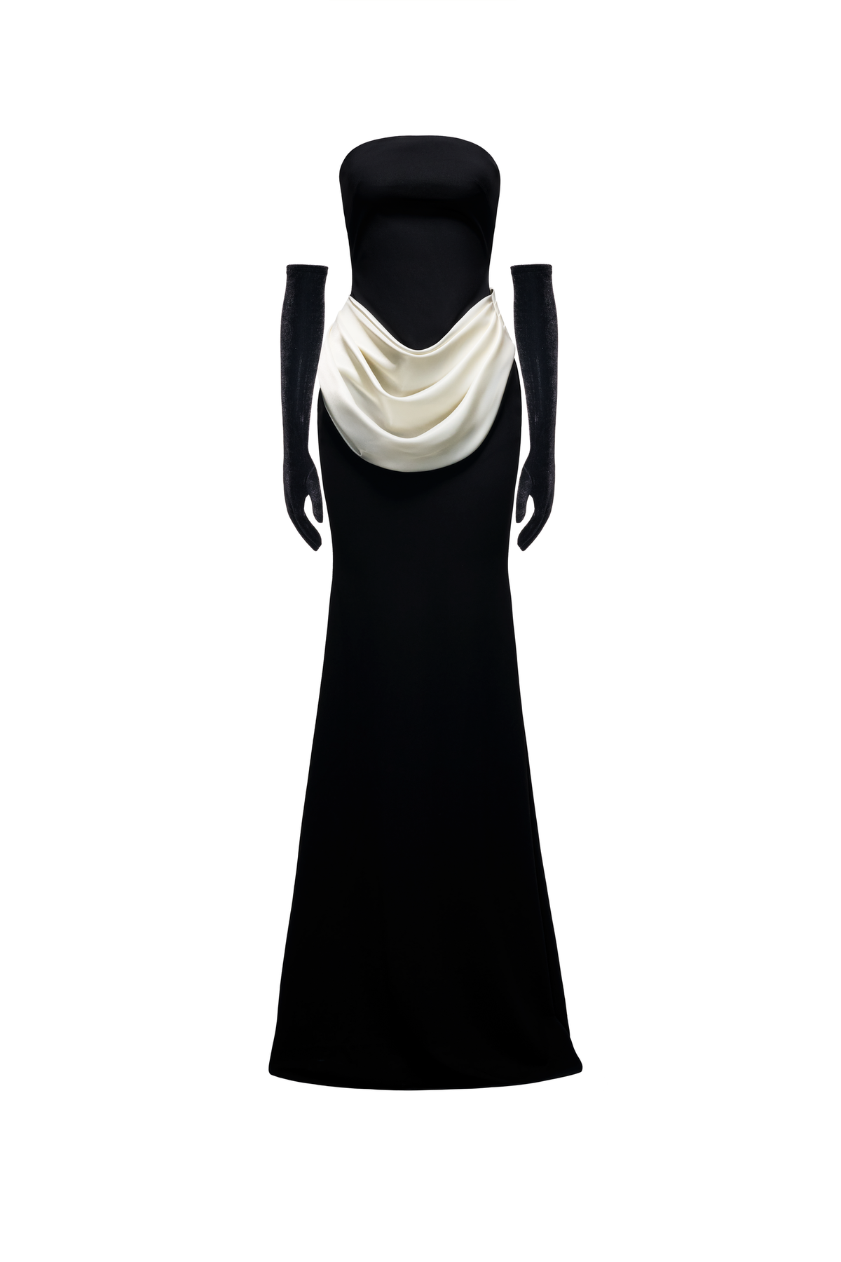 Katheline Strapless Mermaid Ponte Knit Maxi Dress