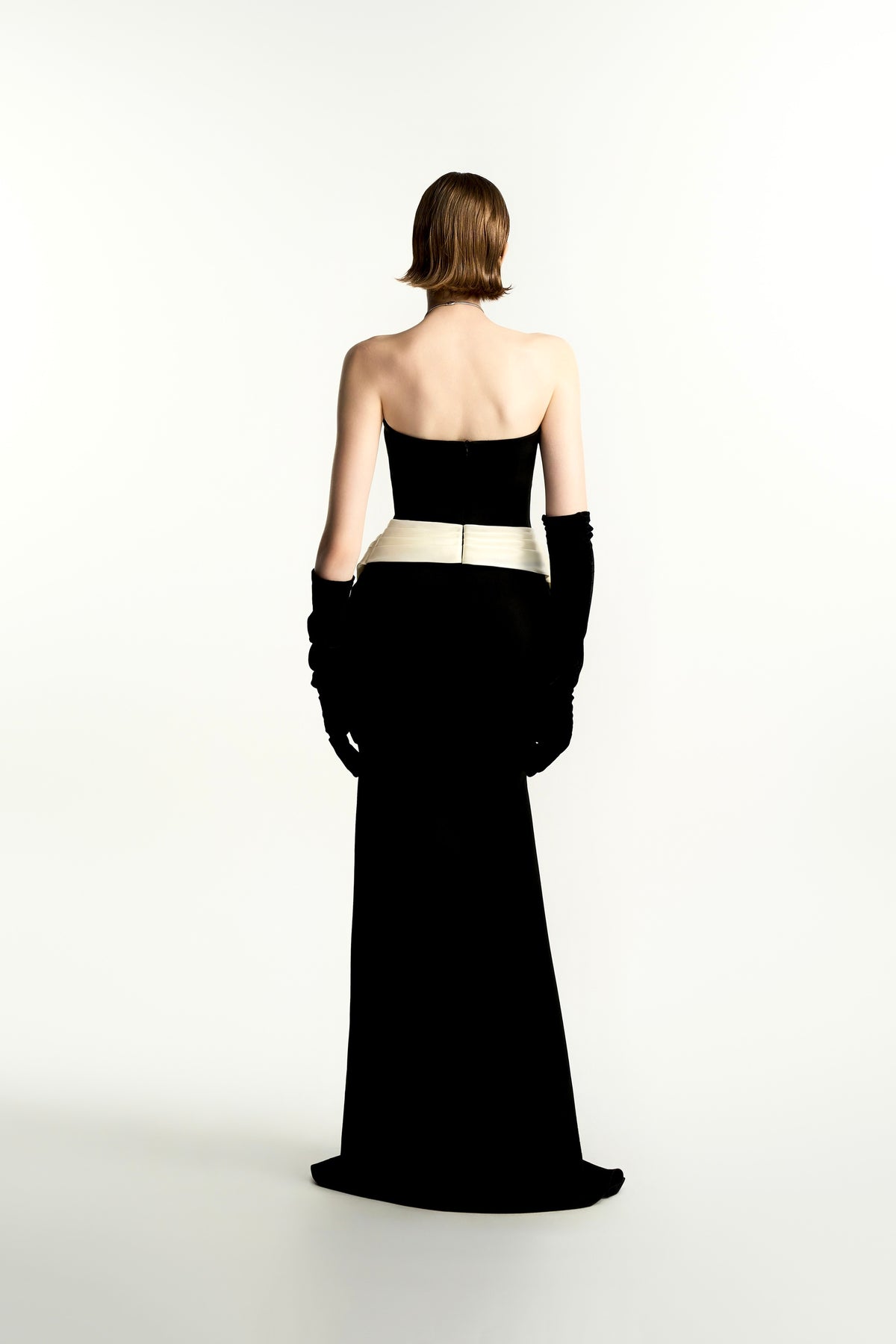 Katheline Strapless Mermaid Ponte Knit Maxi Dress