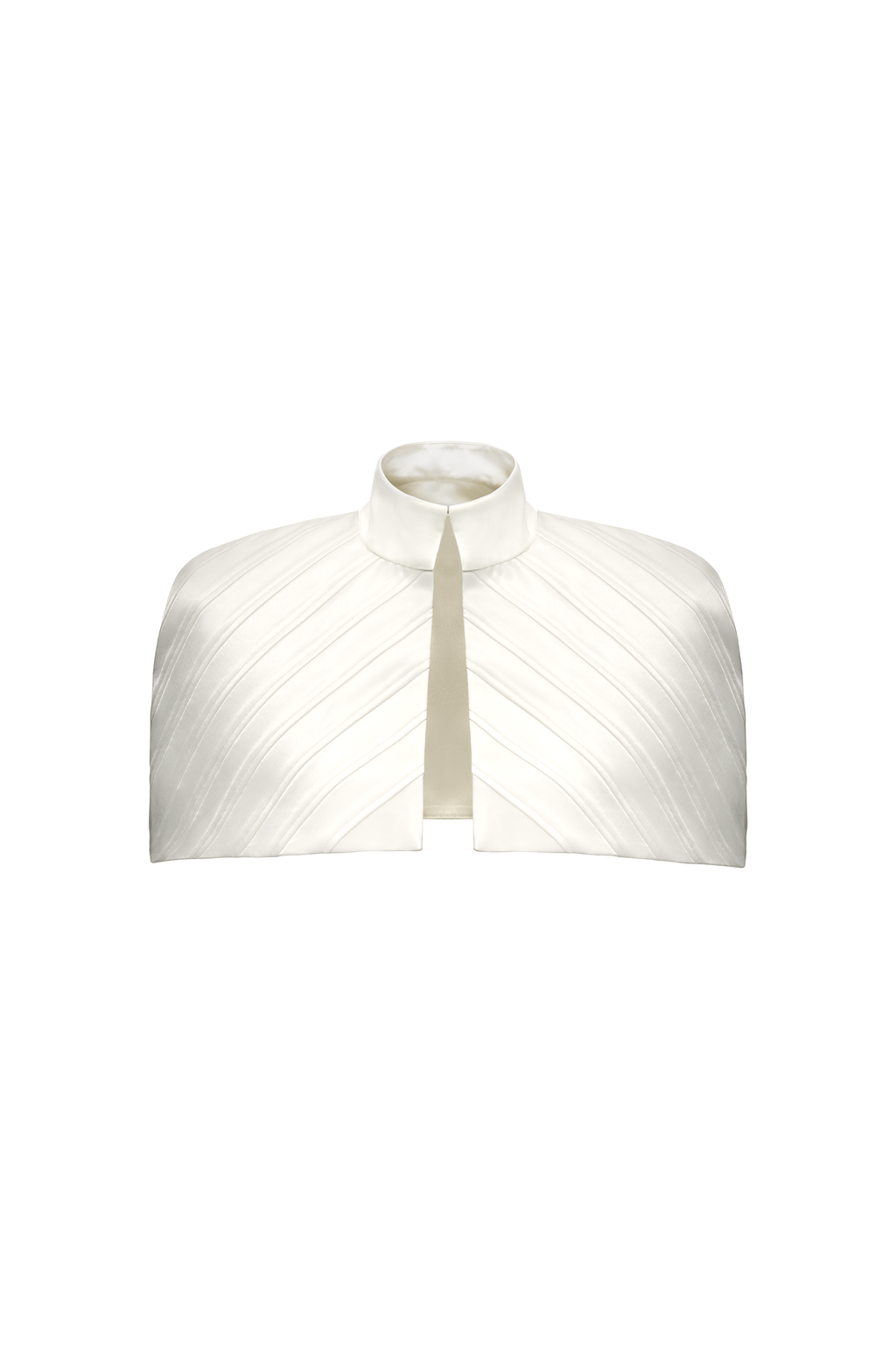 Runelle Structured Satin Cape