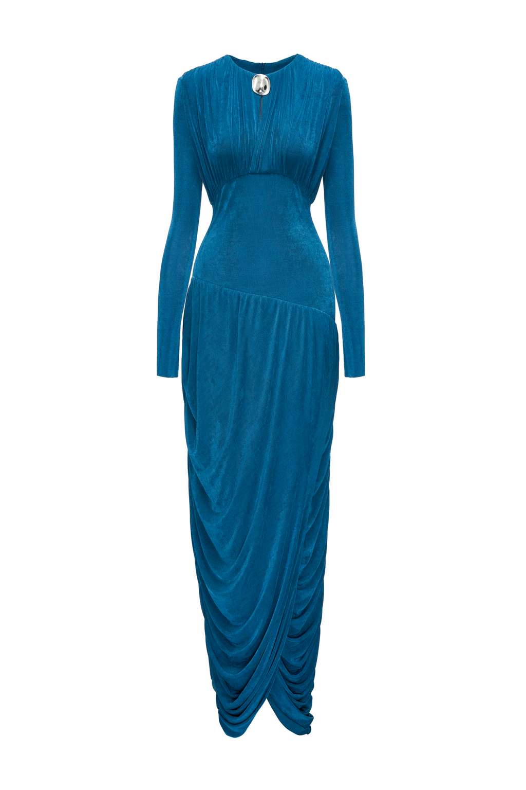 Meriel Sheath Elastance Jersey Maxi Dress