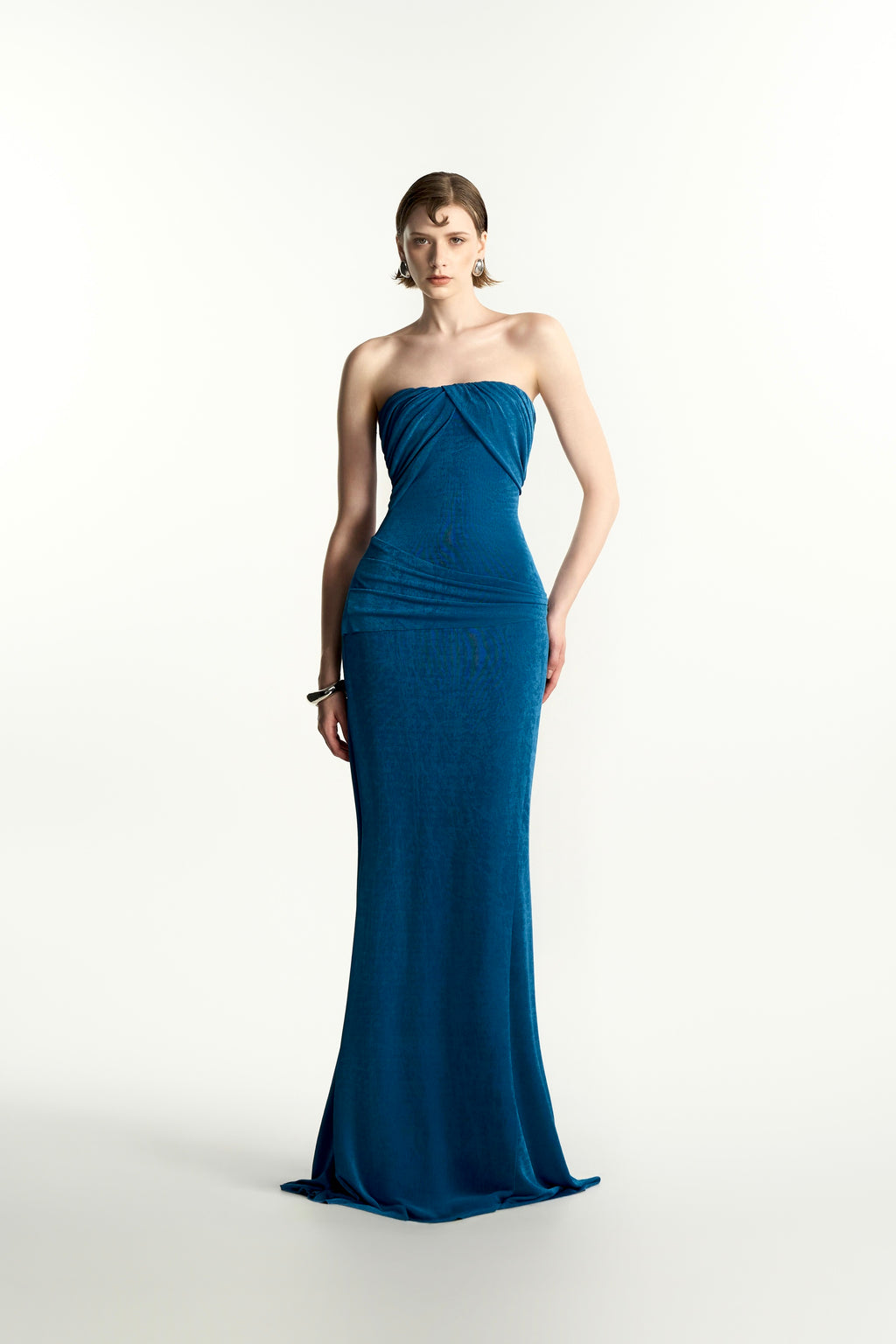 Amiri Sheath Elastance Jersey Maxi Dress