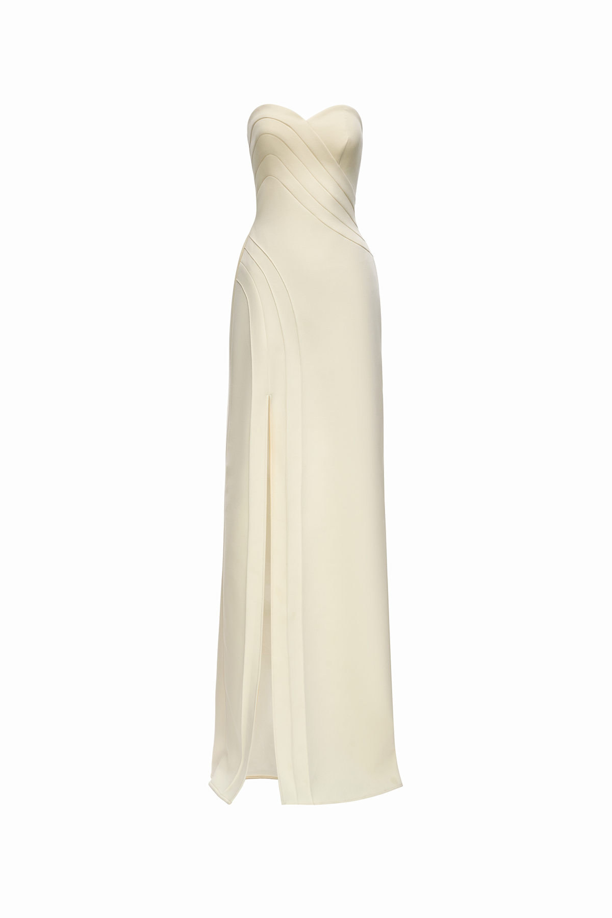 Selune Strapless Sheath Ponte Knit Maxi Dress