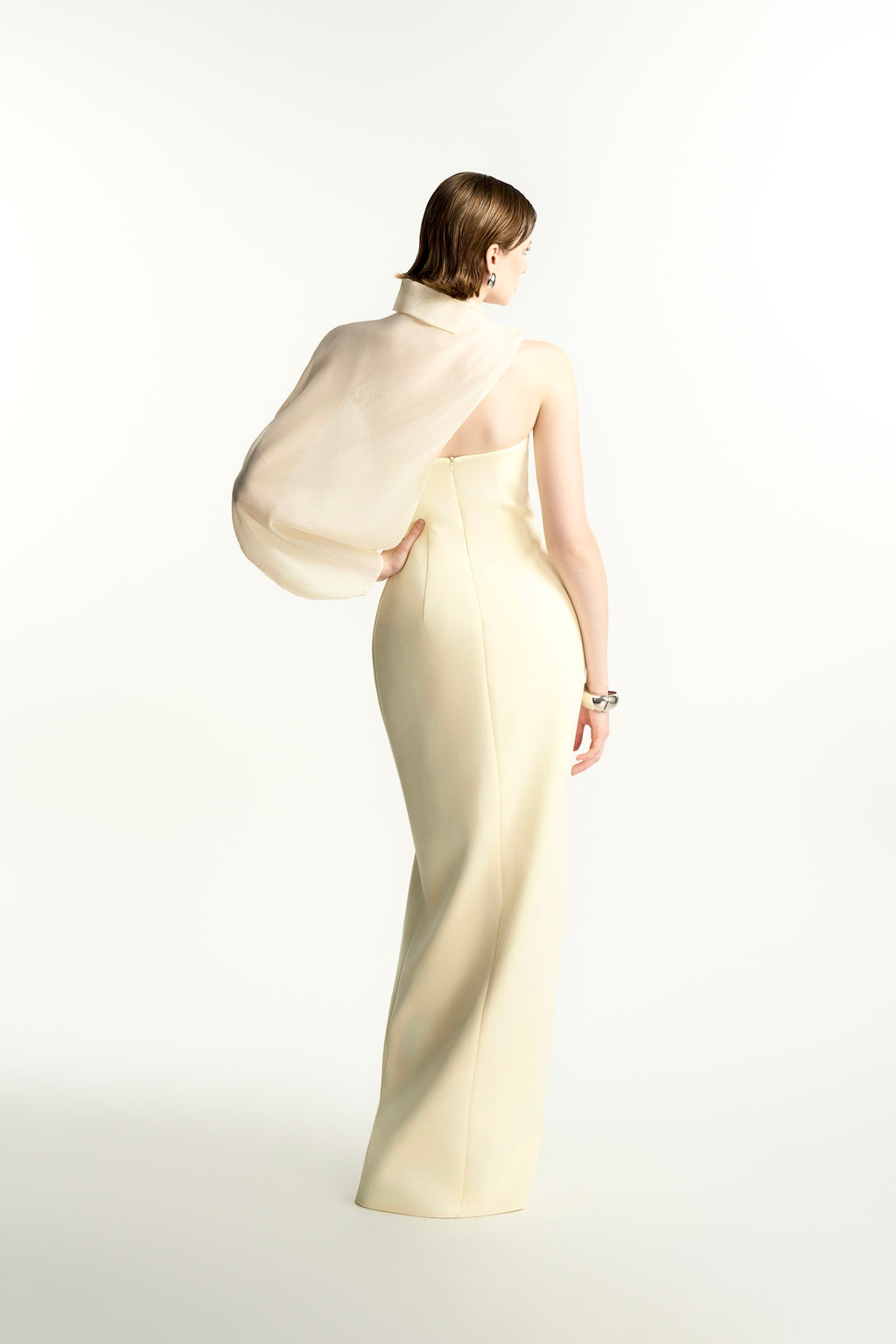 Solith Draped Organza Cape