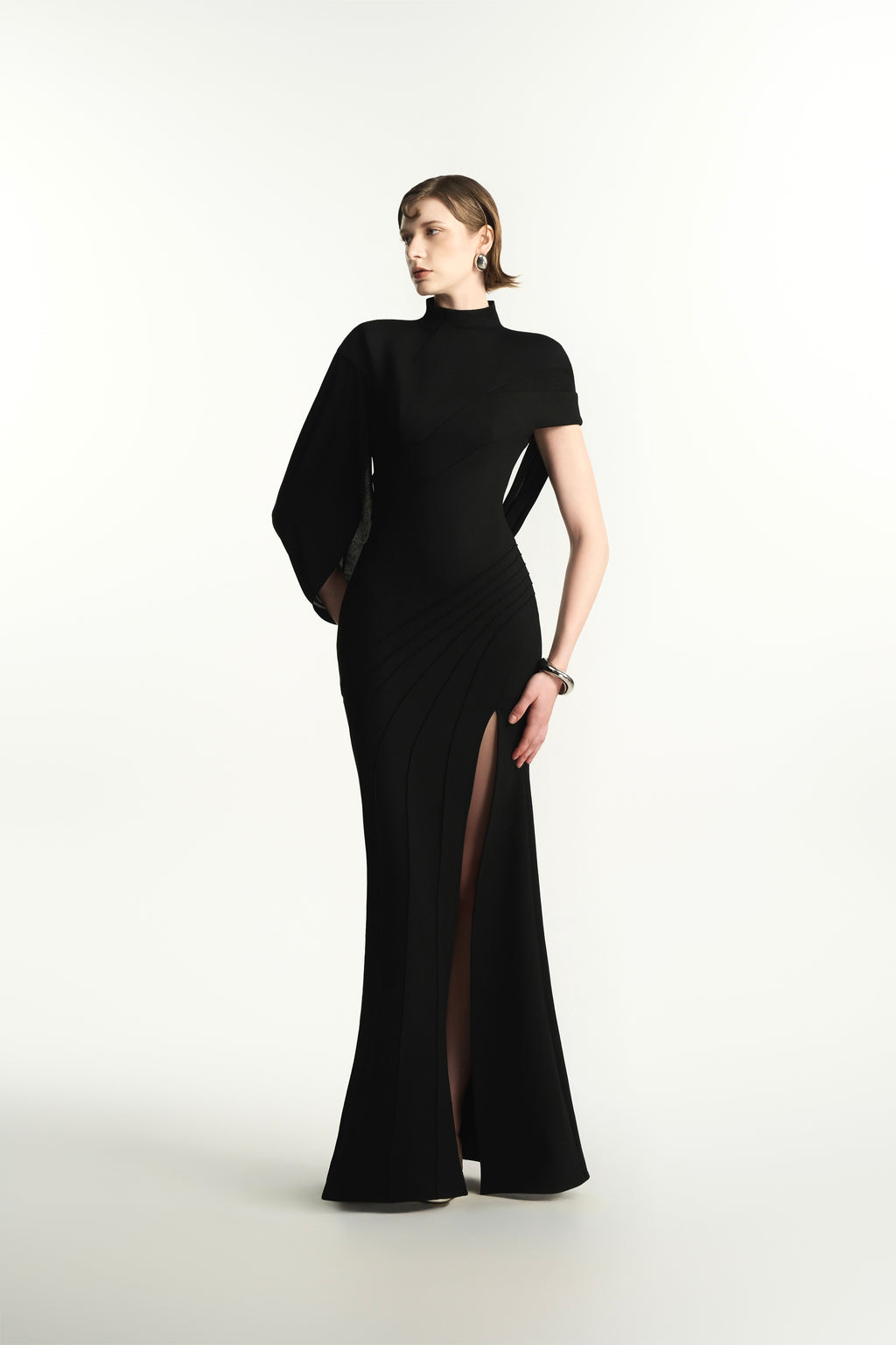 Merith Sheath Ponte Knit Maxi Dress