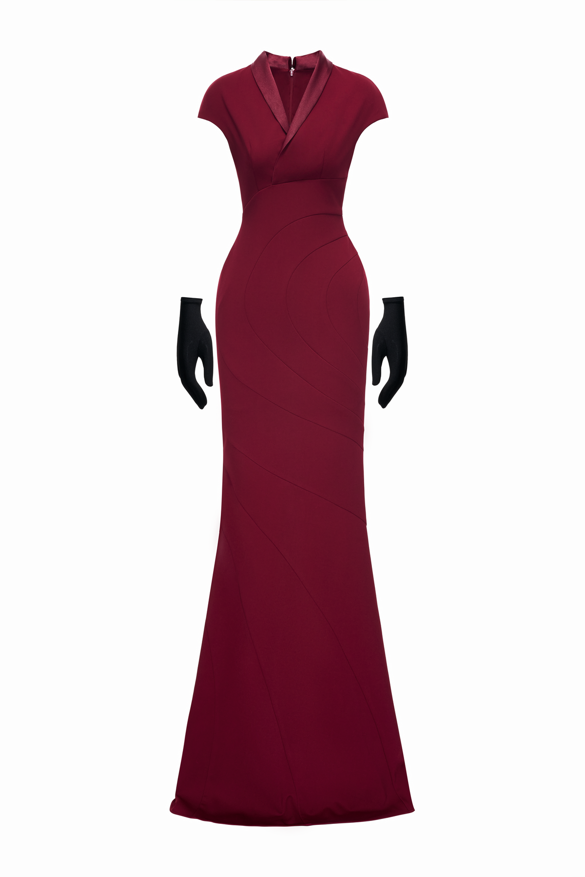 Phalene Mermaid Ponte Knit Maxi Dress