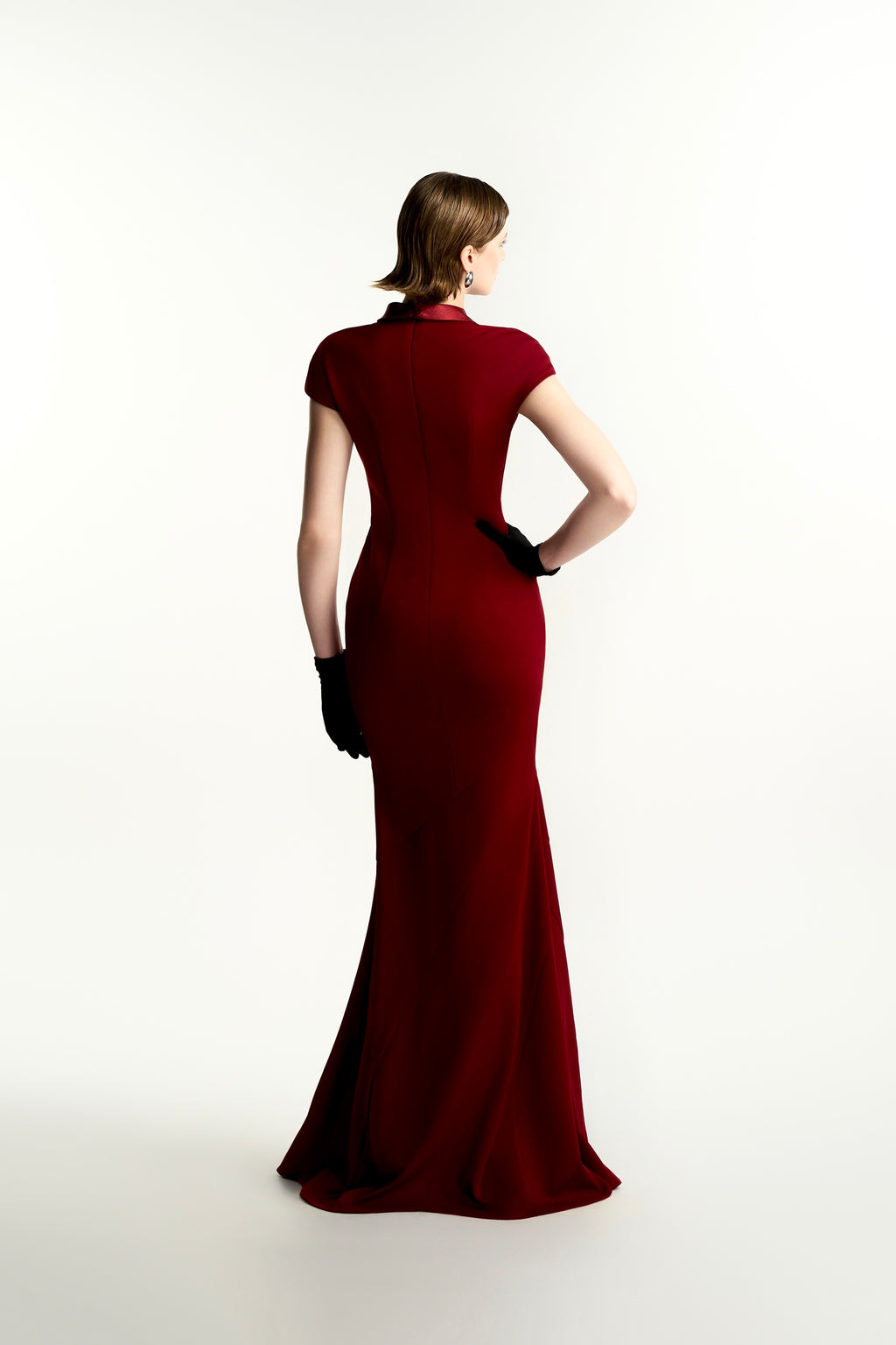 Phalene Mermaid Ponte Knit Maxi Dress