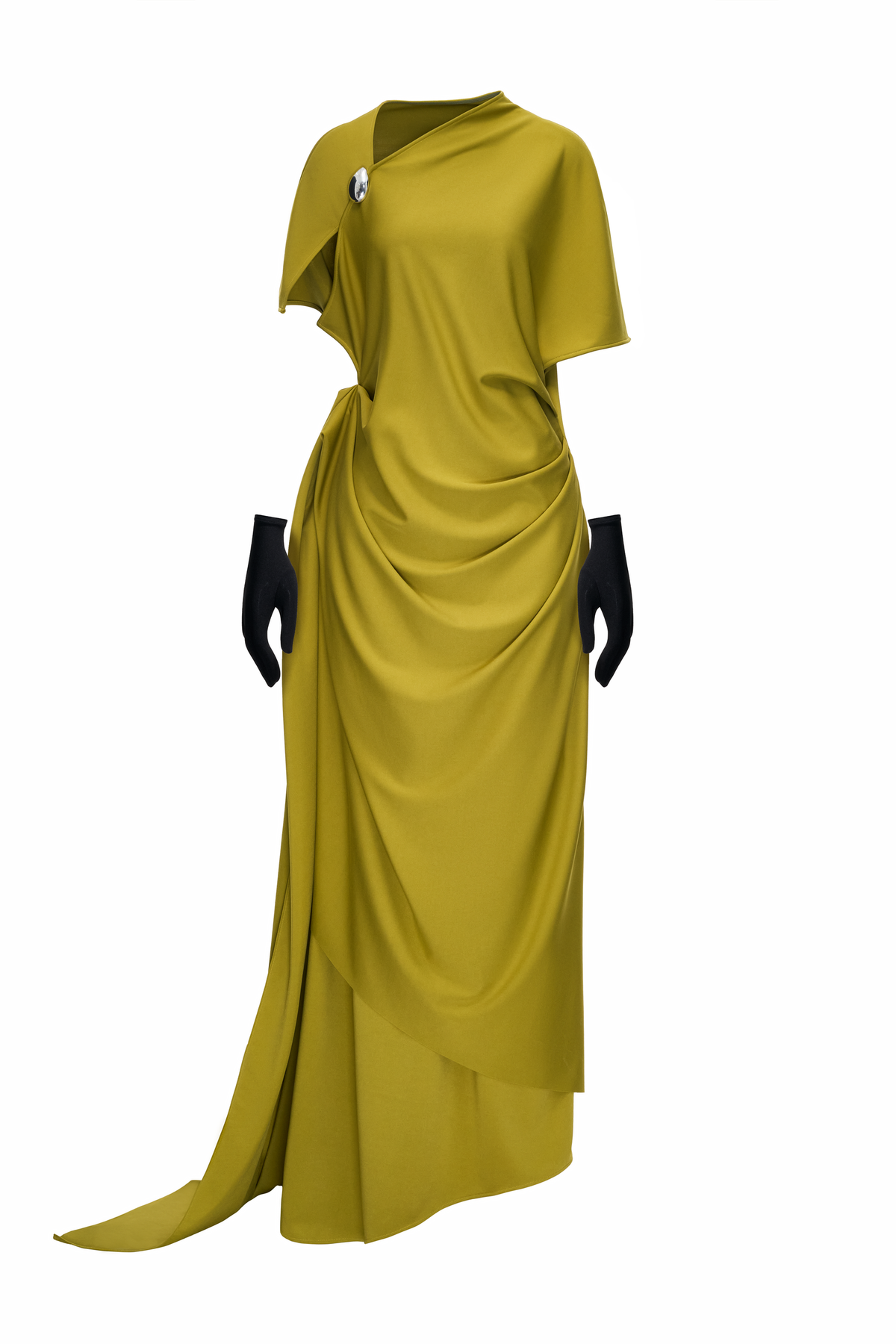 Atemie Sheath Ponte Knit Maxi Dress