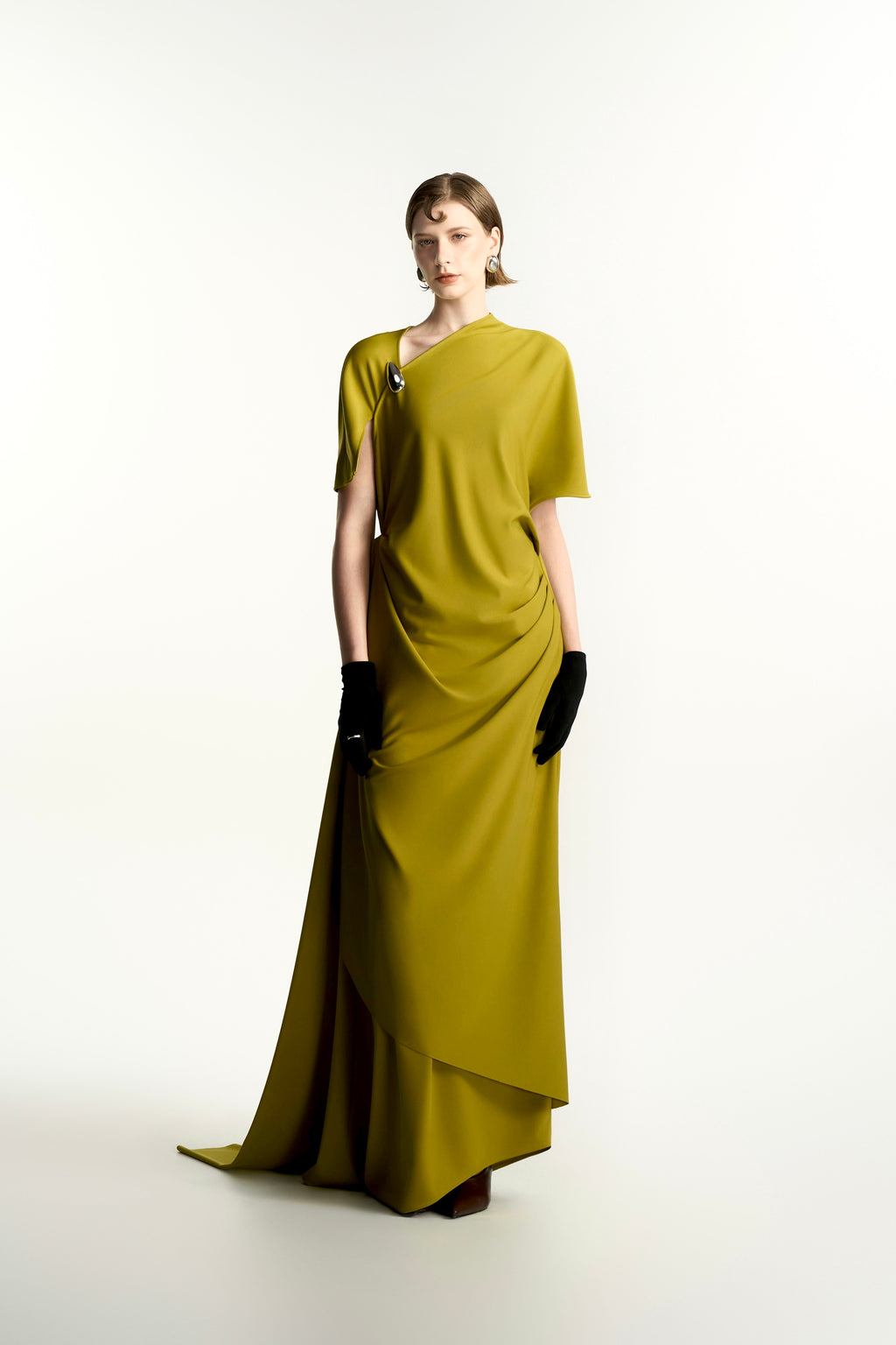 Atemie Sheath Ponte Knit Maxi Dress
