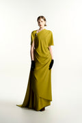 Atemie Sheath Ponte Knit Maxi Dress