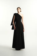 Cilia A-Line Ponte Knit Maxi Dress