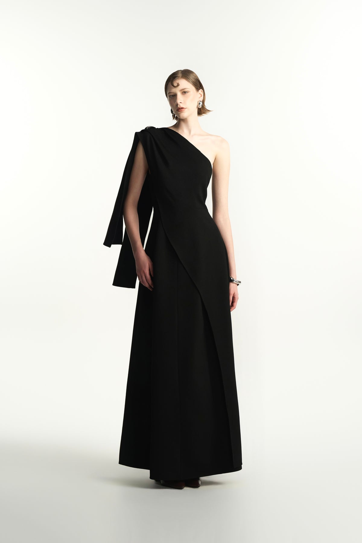 Cilia A-Line Ponte Knit Maxi Dress