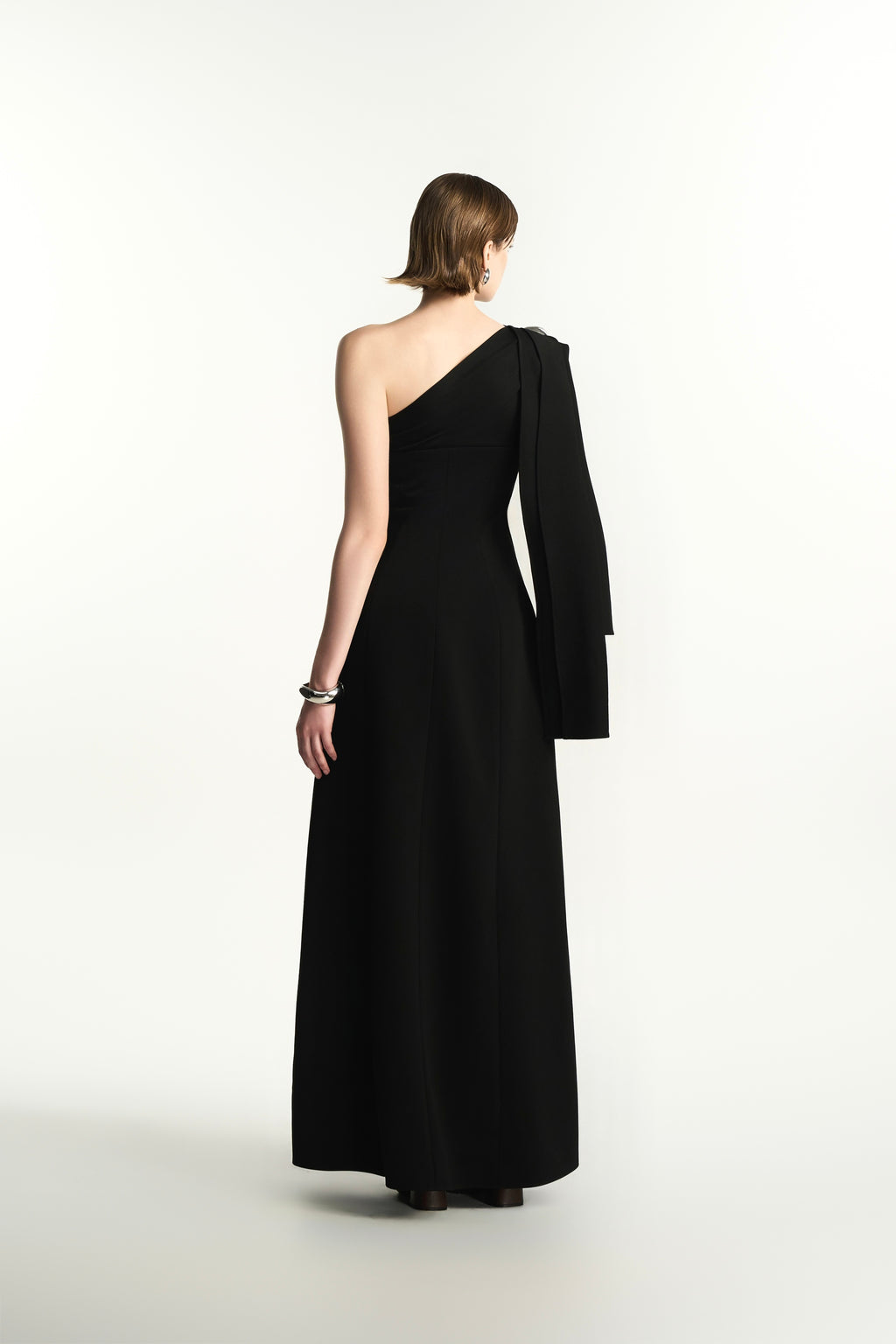 Cilia A-Line Ponte Knit Maxi Dress