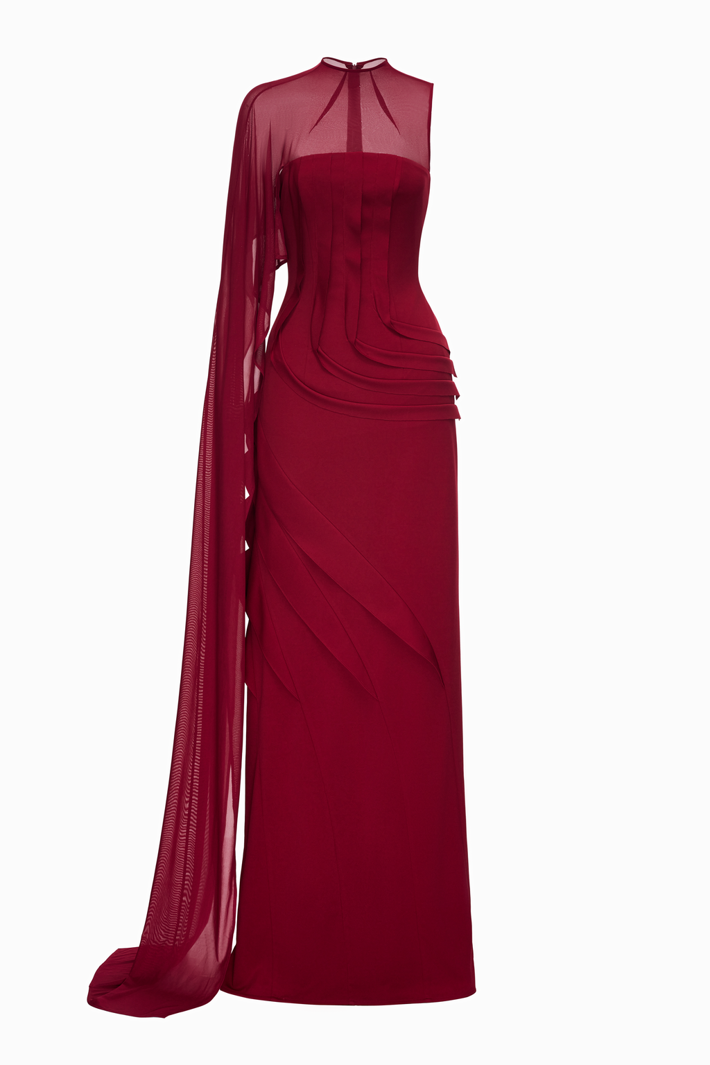 Aurene Sheath Ponte Knit Maxi Dress