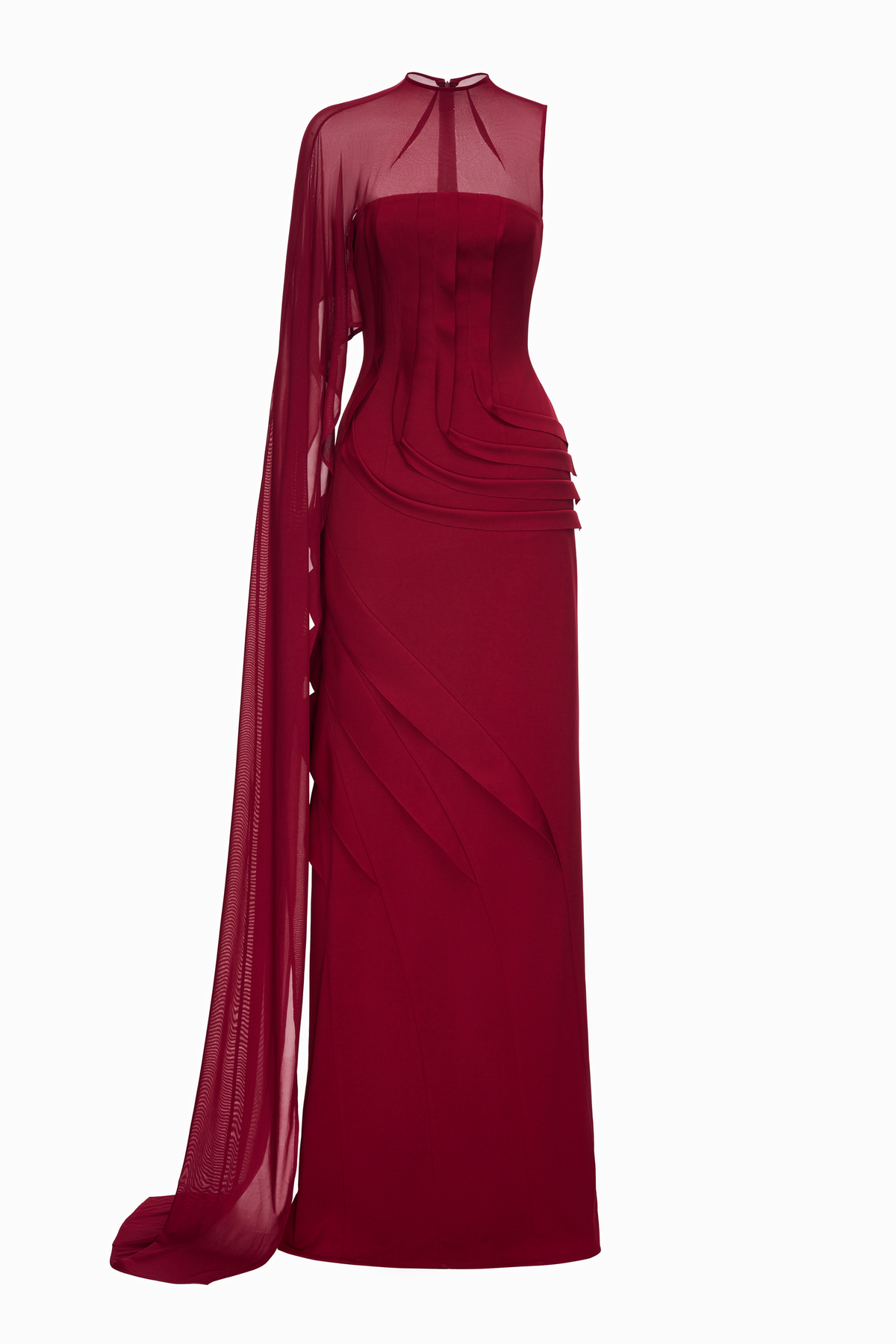 Aurene Sheath Ponte Knit Maxi Dress