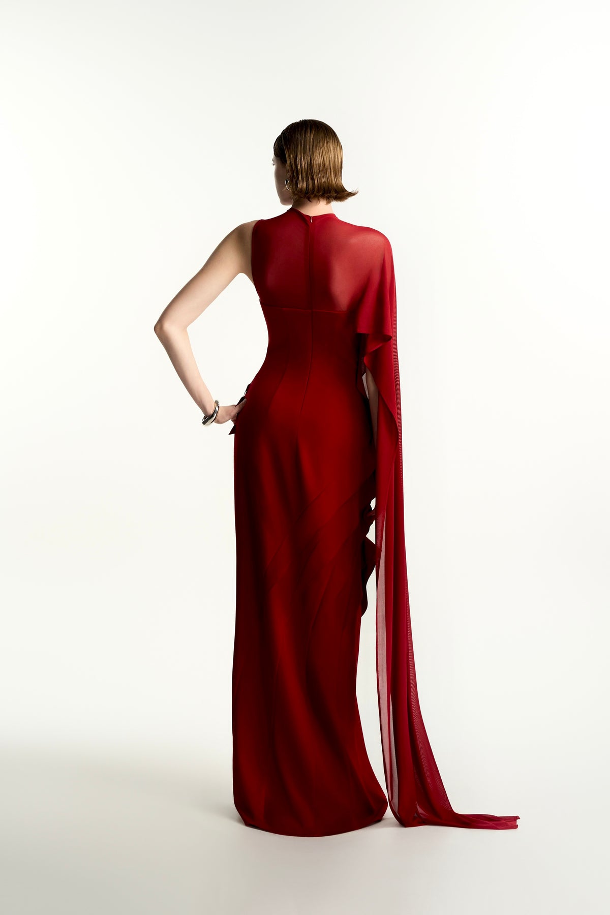 Lelia Sheath Elastance Jersey Maxi Dress