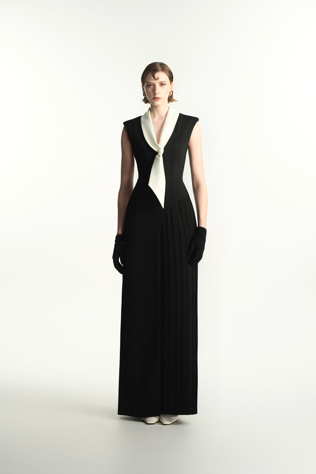 Amadine Sheath Ponte Knit Maxi Dress