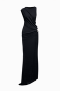 Morine Sheath Elastance Jersey Maxi Dress