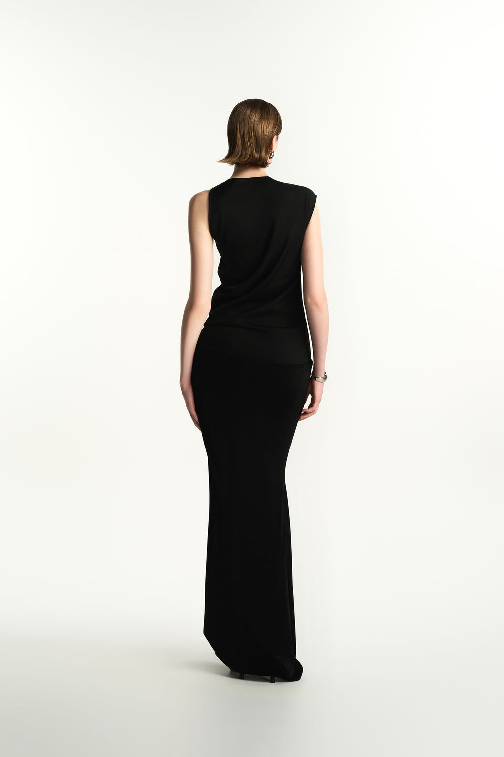 Morine Sheath Elastance Jersey Maxi Dress