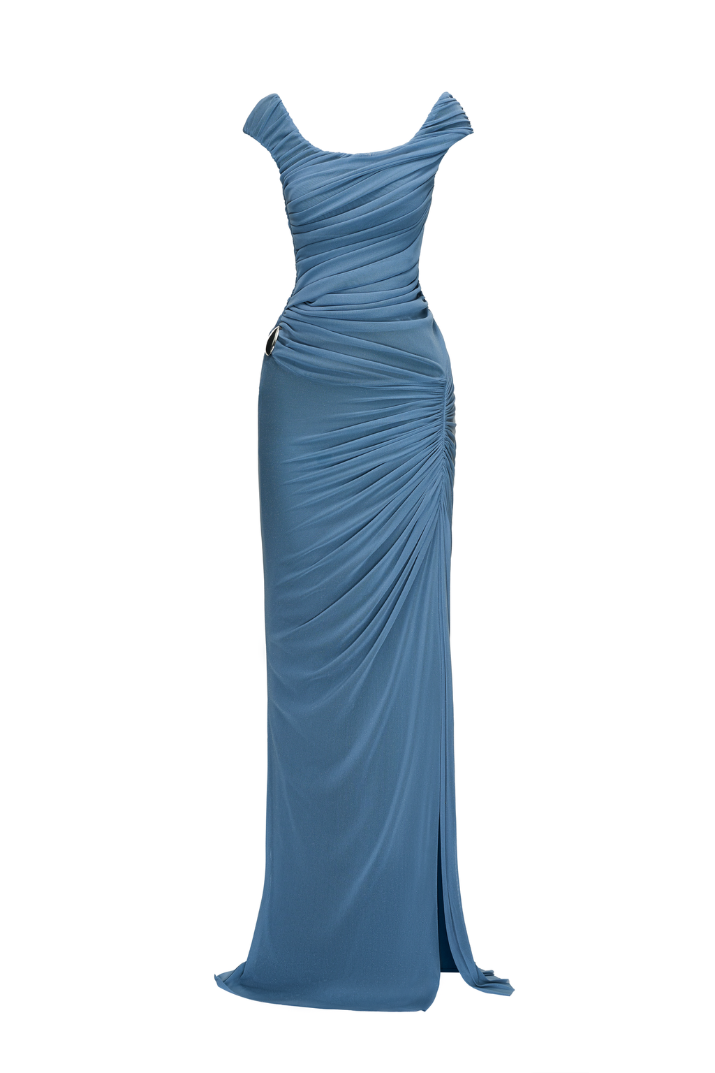 Helorie Sheath Shimmering Elastance Jersey Maxi Dress