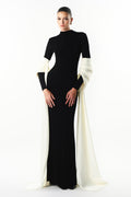 Tish Sheath Elastance Jersey Maxi Dress